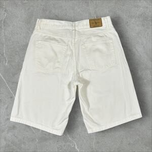 U.S. Polo Assn. Size 34 Denim White Y2K Baggy Skater Jean Shorts